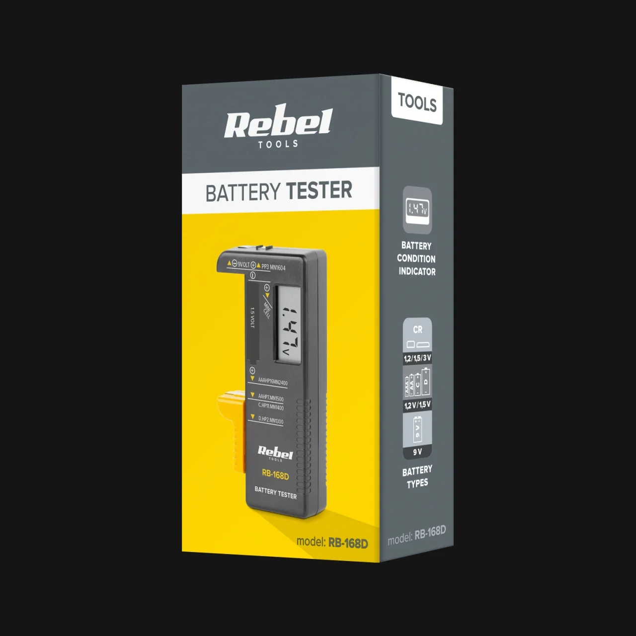 Tester baterii REBEL cyfrowy — ujęcie 3