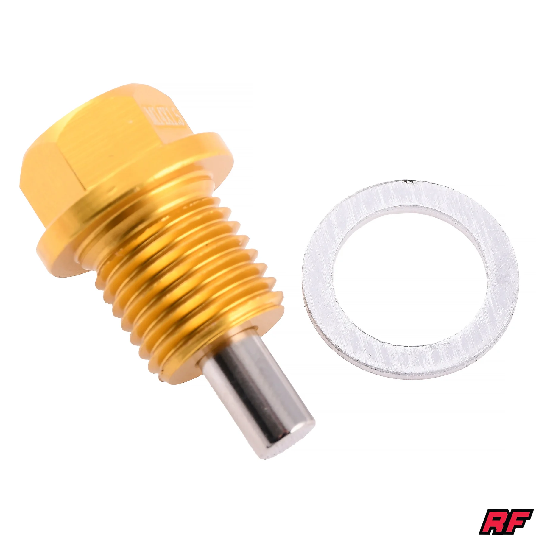 Śruba spustu oleju Simson Racing Force V2 CNC M14 × 1,5 mm z magnesem złota — ujęcie 1