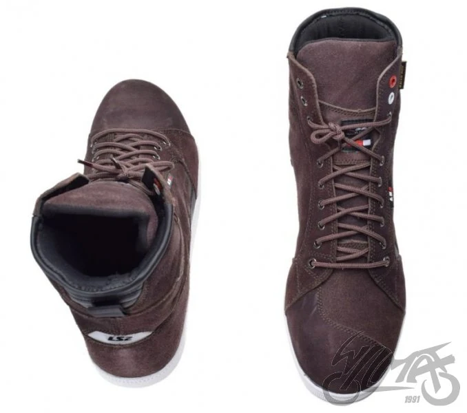 Buty motocyklowe LS2 Downtown WP — szarobrązowe (taupe), rozmiar 41 — ujęcie 3