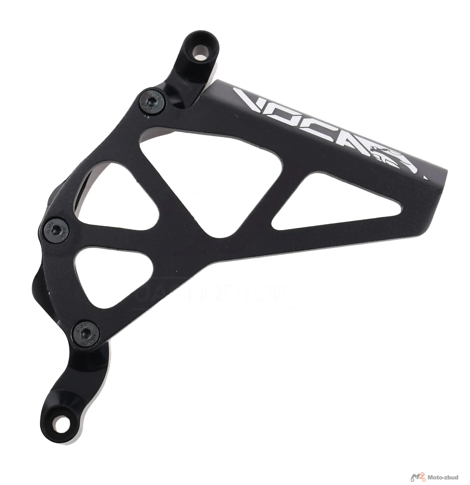 Pokrywa zębatki zdawczej VOCA racing czarna aluminium CNC Minarelli AM6 — ujęcie 1