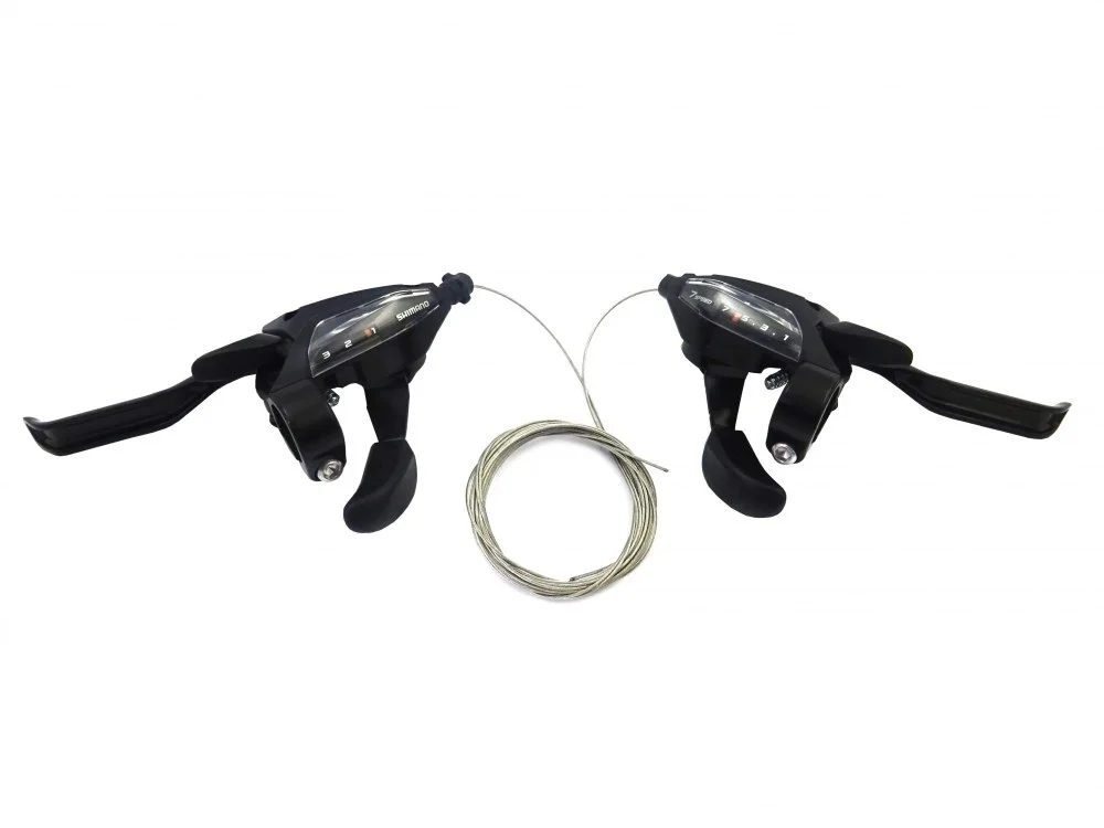 Dźwignie klamkomanetki ST-EF500-3 × 7 czarne Shimano