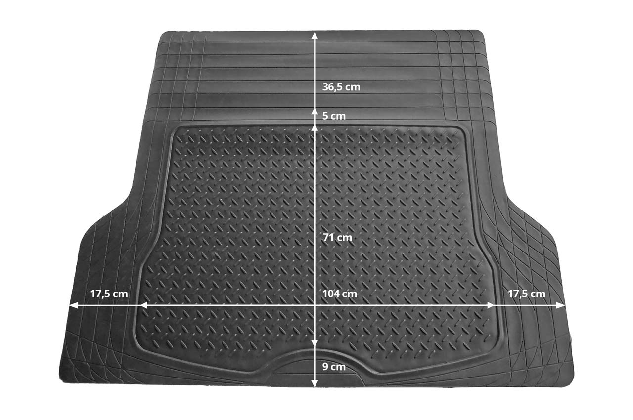 Mata do bagażnika uniwersalna gumowa 137x108cm TM02 — ujęcie 5