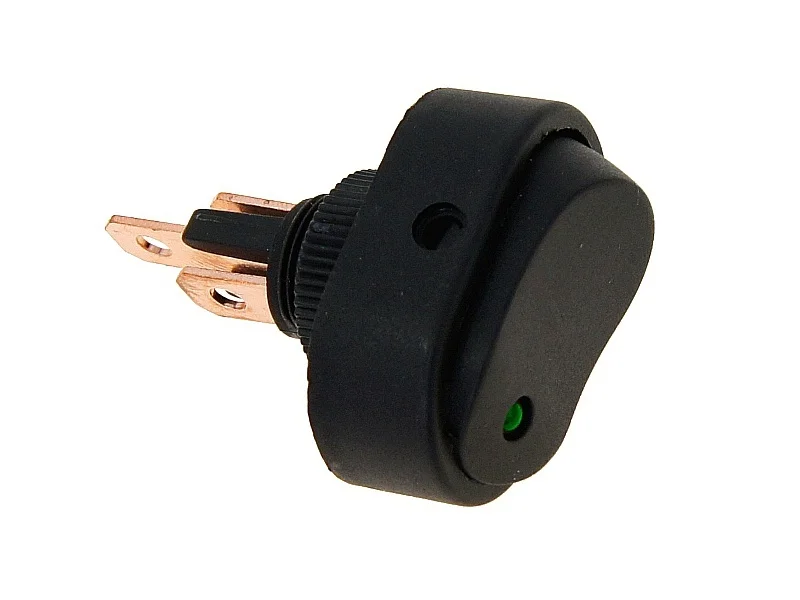 Włącznik / wyłącznik / przełącznik elektryczny z zieloną diodą max 30A