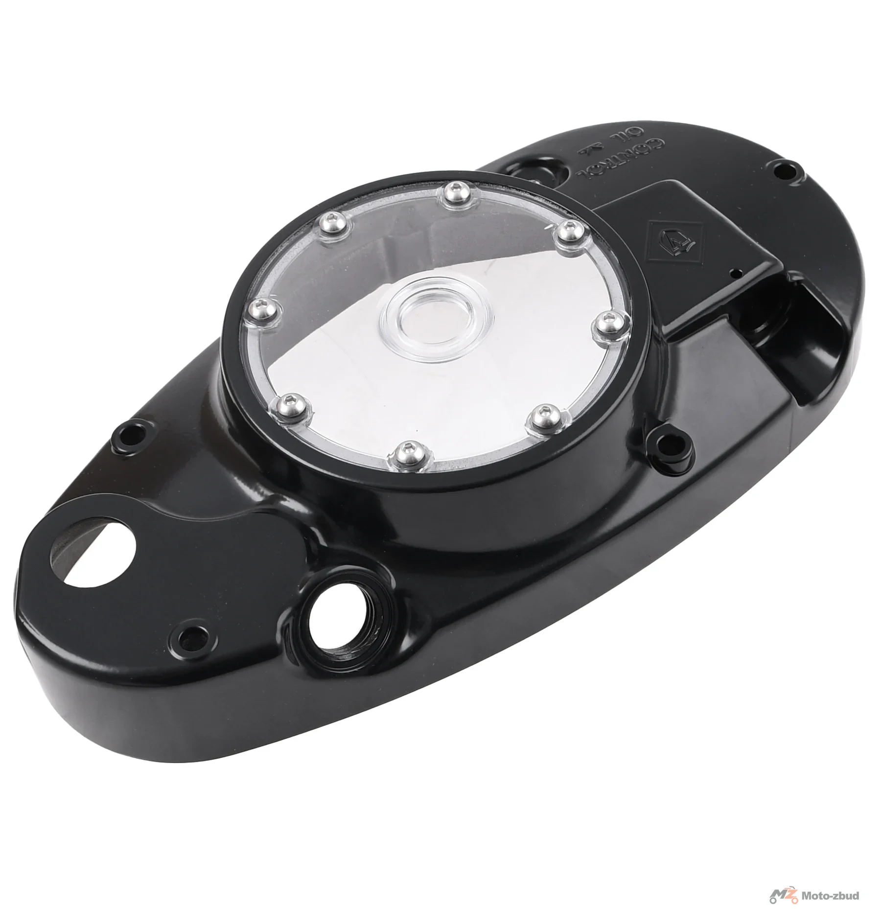 Pokrywa silnika Simson S50 KR51/1 SR4 lewa obrotomierz czarna clear Venandi — ujęcie 2
