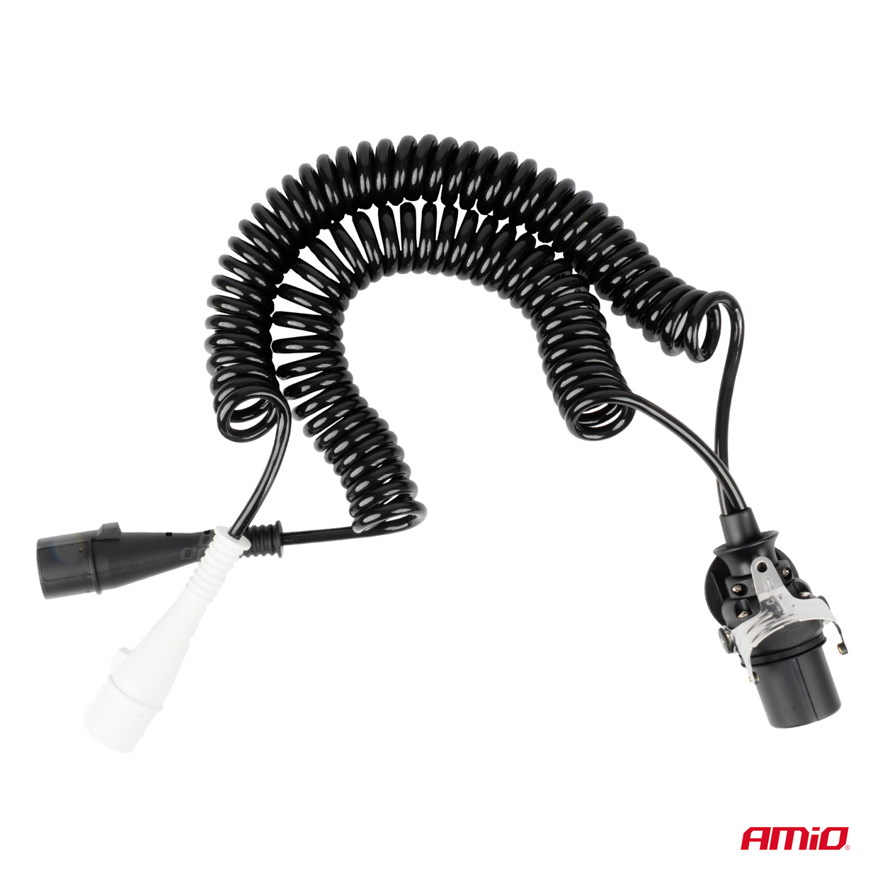 Przewód spiralny naczepy TIR 2x 7 PIN 15 PIN typ N/S 5m 24 V — ujęcie 2