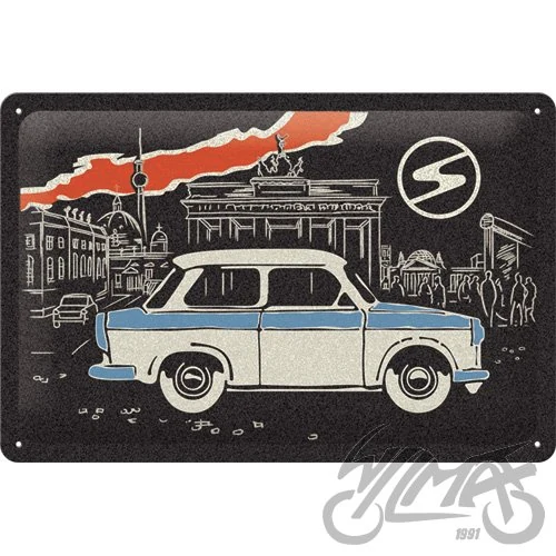 Tablica plakat 20 × 30 trabant berlin black 22330