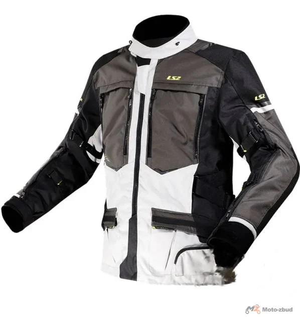 Kurtka motocyklowa LS2 Norway męska Black Grey Yell. — XXL