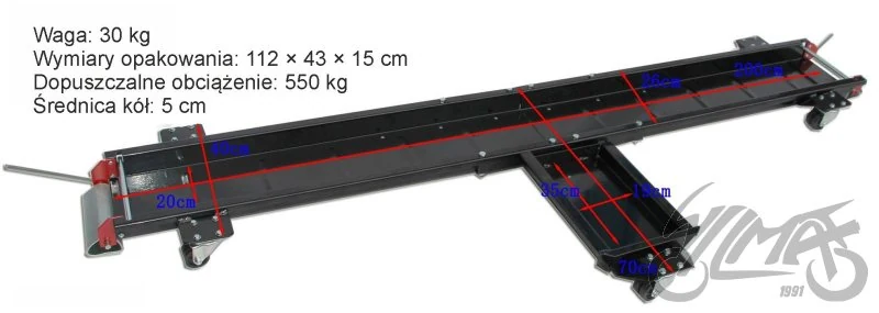 Platforma do motocykla — ujęcie 2
