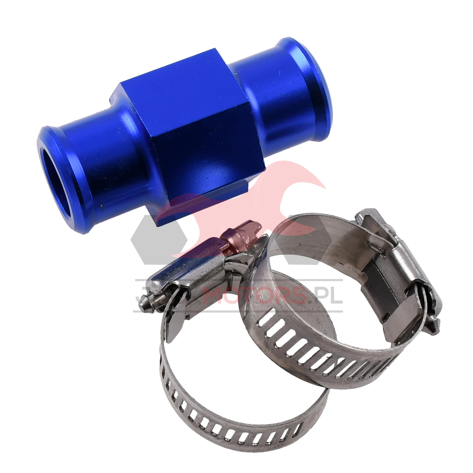 Adapter czujnika temperatury 1/8" 22 mm aluminium CNC niebieski — ujęcie 1