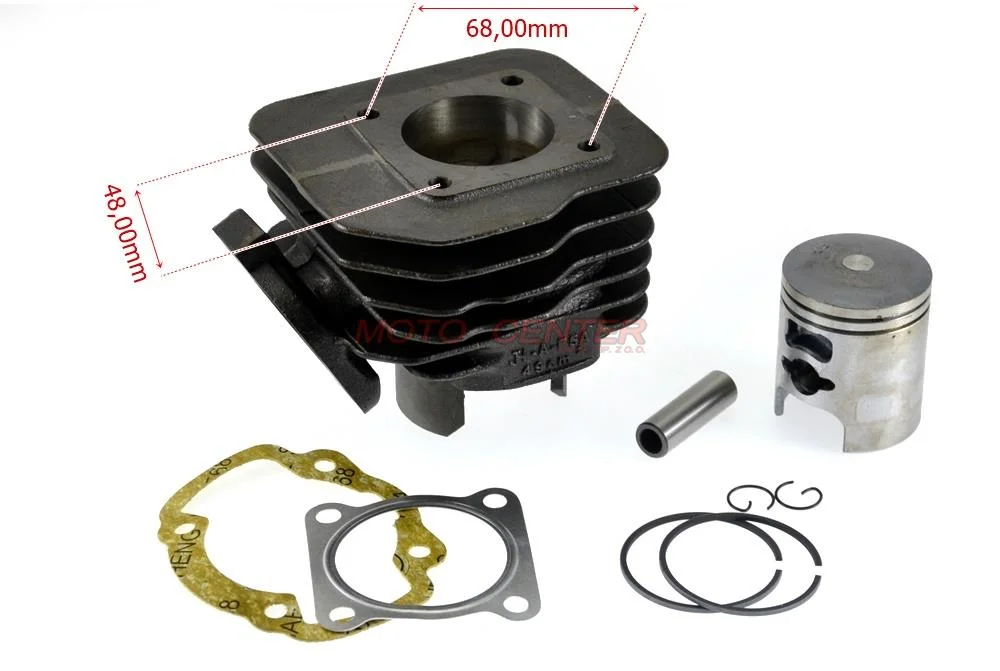 Cylinder 2T Moped91 70 cm³ 45,00 × 12 mm, skuter Honda Dio AF18/25/ 27/28 AC — ujęcie 4