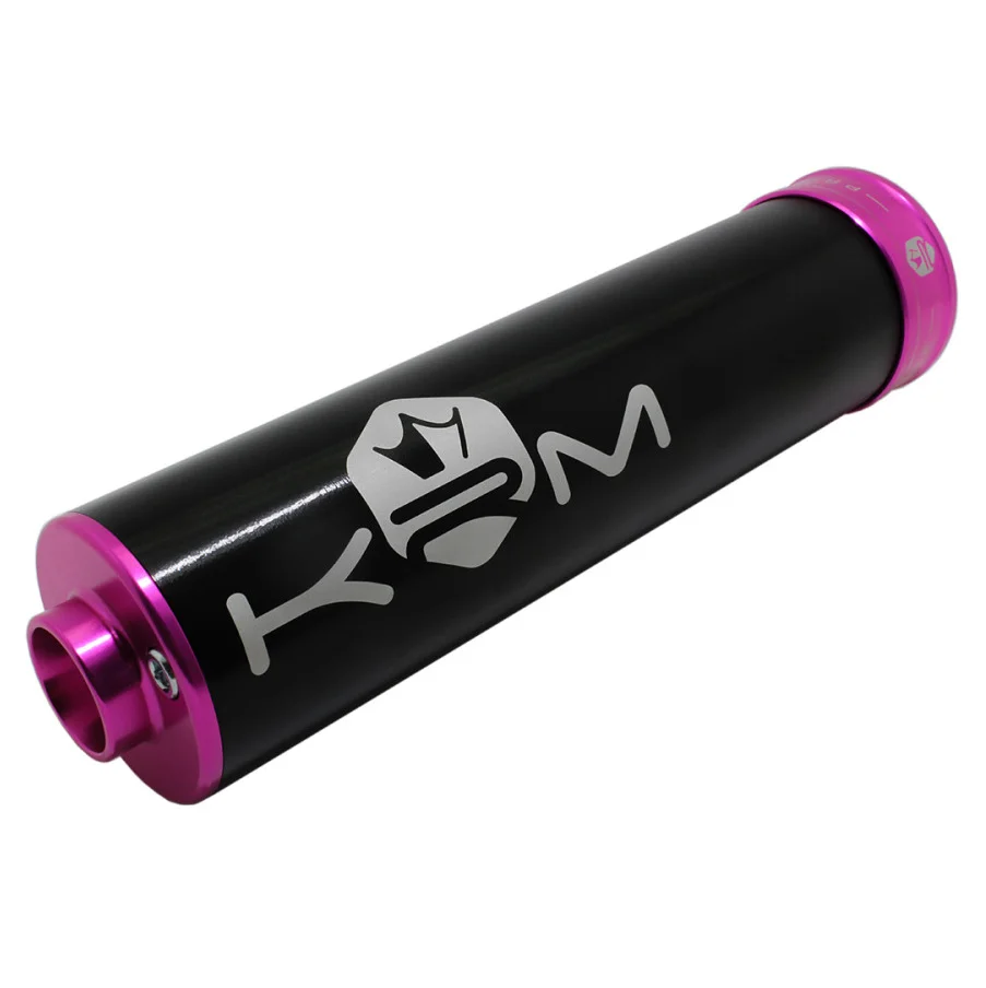 Końcówka wydechu KRM Pro Ride aluminium czarno różowa 90-110 cm³ — ujęcie 1