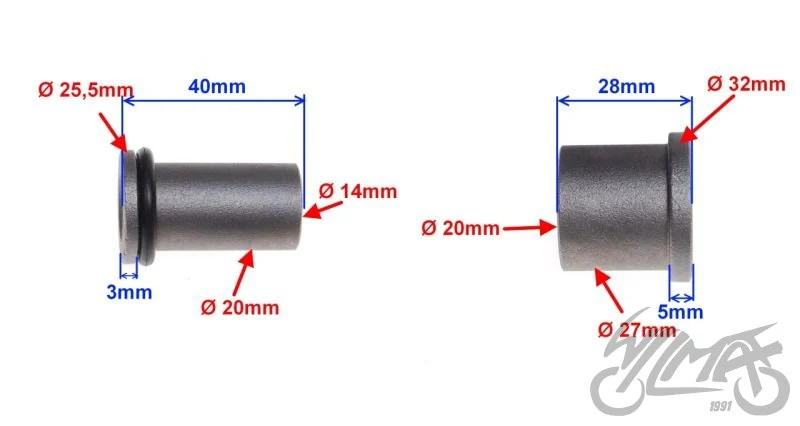 Tulejka wahacza do Suzuki GN125 — ujęcie 3