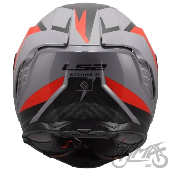 Kask LS2 FF818 Storm III Dynamo Grey Red — rozmiar S — ujęcie 4