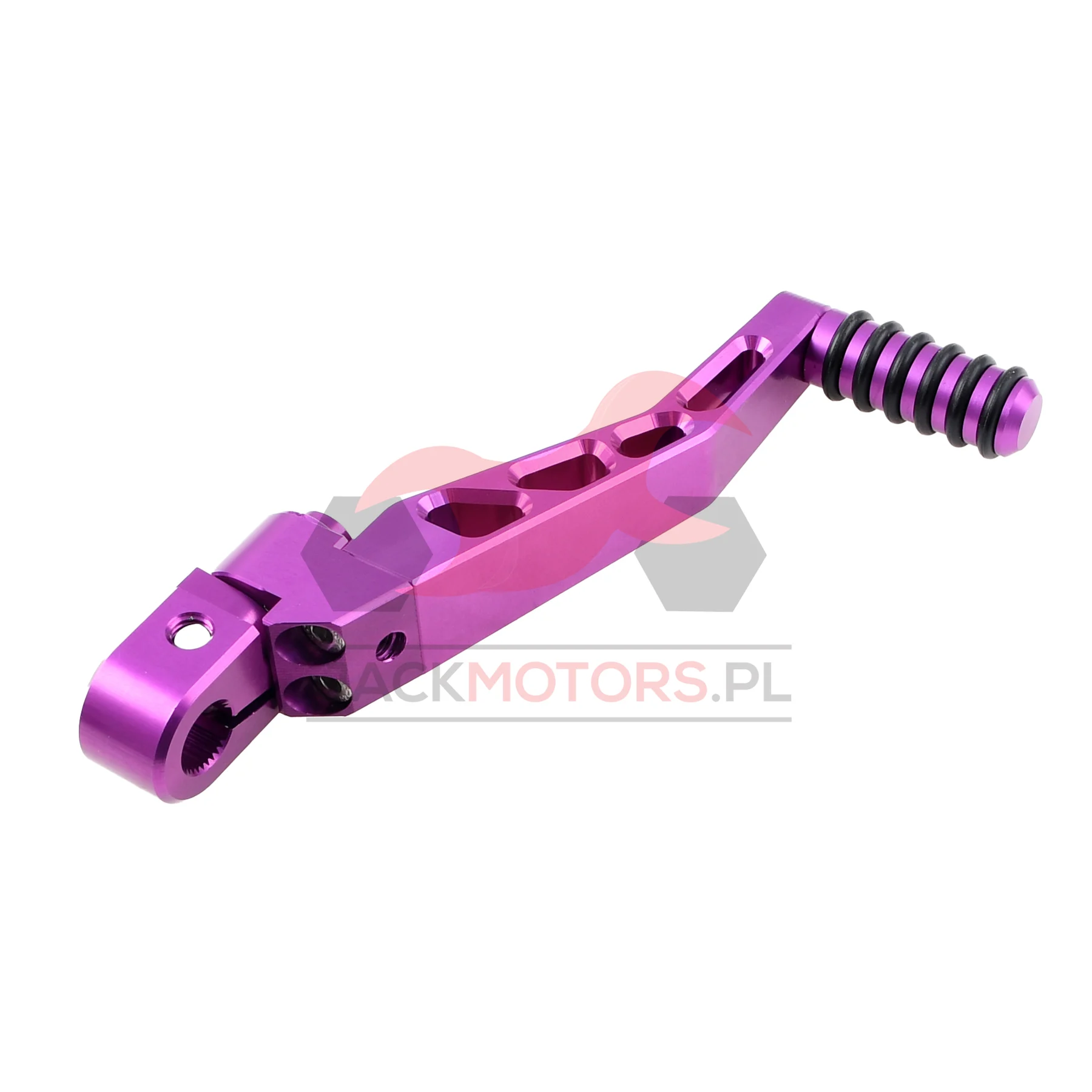 Dźwignia startera Simson S51 fioletowa aluminium CNC racing DPR Performance — ujęcie 2