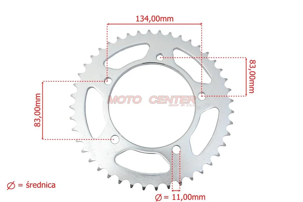 Zębatka tył 530 44Z 120 mm Suzuki Triumph — ujęcie 3