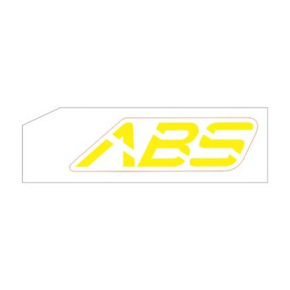 Naklejka "ABS" na błotnik przód żółta lewa (nr kat.1210312-364000) (Zontes ZT 125-GK)