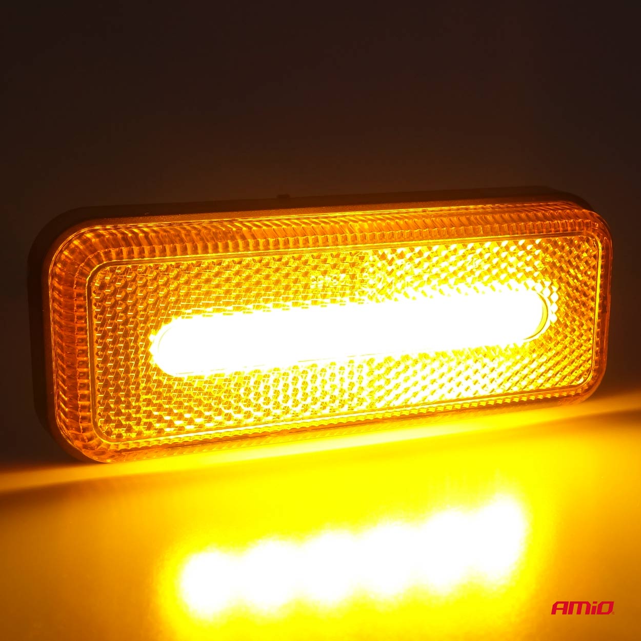 Lampa obrysowa LED OM-02-O prostokątna pomarańczowa — ujęcie 5