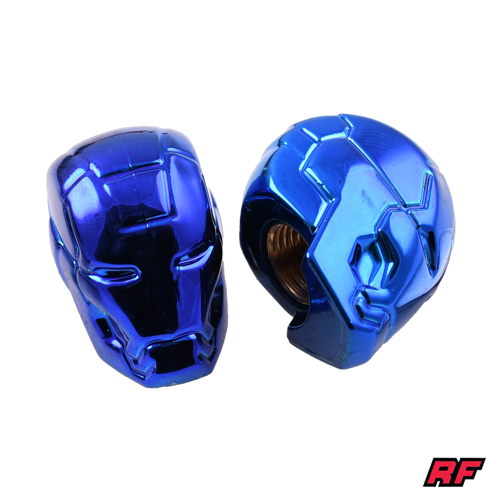 Nakrętka wentyla Racing Force mask niebieska 2szt — ujęcie 1
