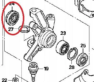 Simmering/Uszczelniacz piasty koła Honda TRX 40 × 58 × 7 mm — ujęcie 2