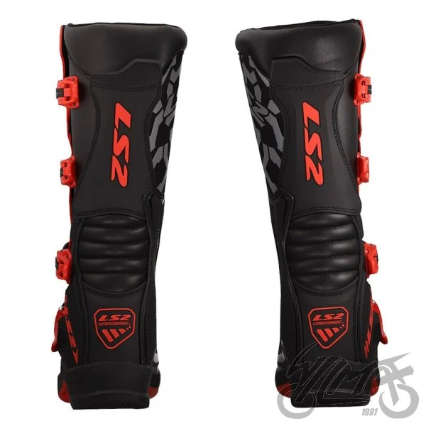 Buty motocyklowe LS2 Raptor — czarno-czerwone, rozmiar 45 — ujęcie 4