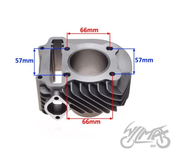 Cylinder do Longjia LJ125T-8M / SYM Jet 4 150 — zestaw — ujęcie 2