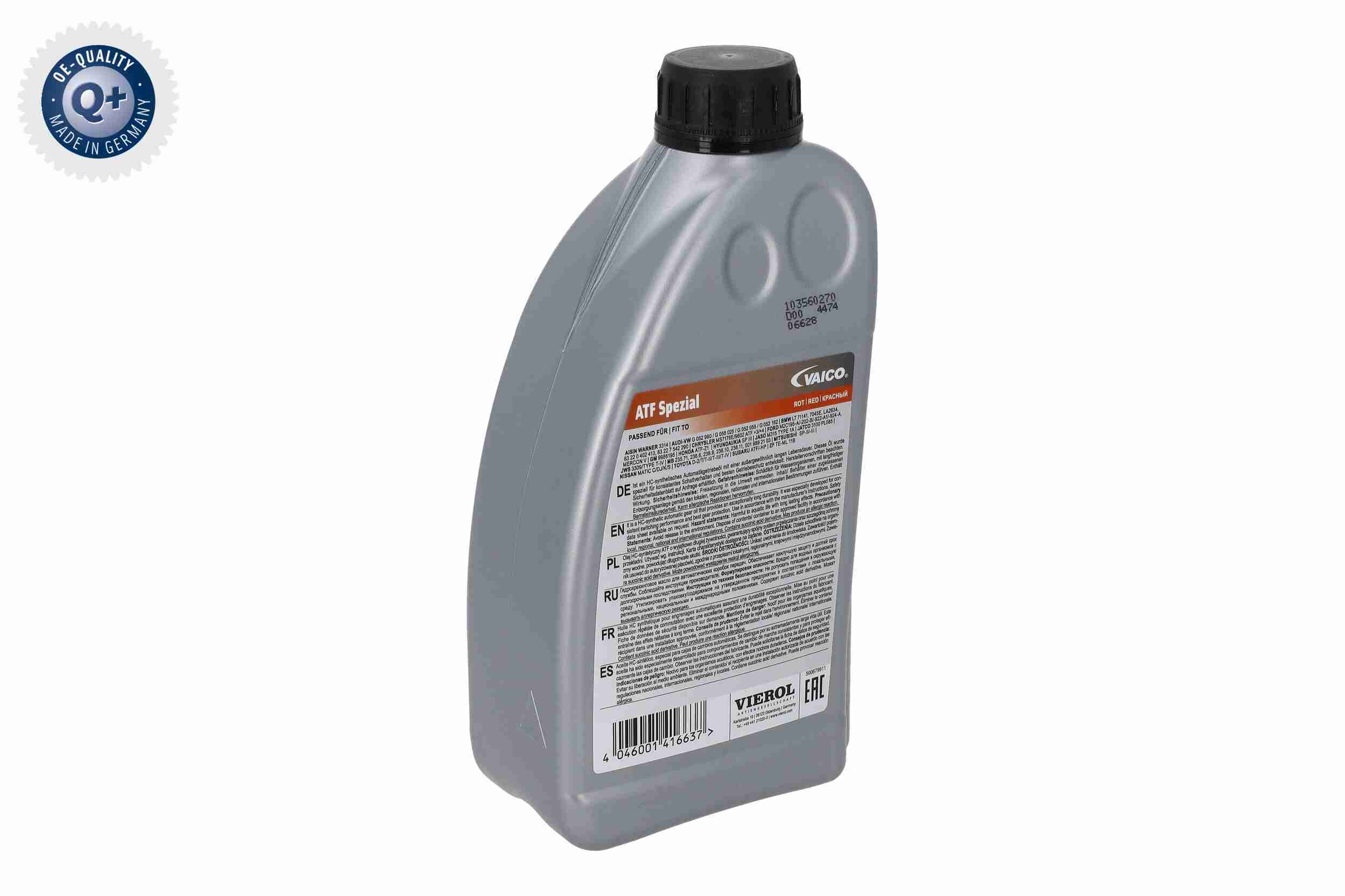 Płyn do aut. skrzyni biegów czerw. — 1 l VIEROL V60-0101 — ujęcie 4