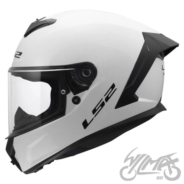 Kask LS2 FF820 Rapid III Solid Gloss White — M — ujęcie 2