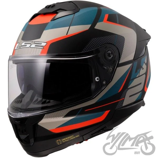Kask LS2 FF808 Stream II Road M.Black Blue — rozmiar L — ujęcie 1