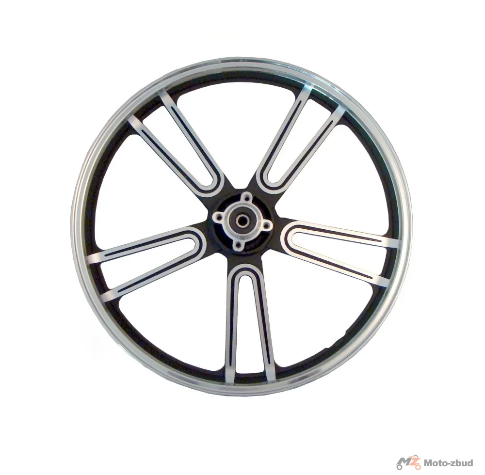Junak 901 SPORT/122 sport felga 18 × 1,6 koła przód czarno-srebrna