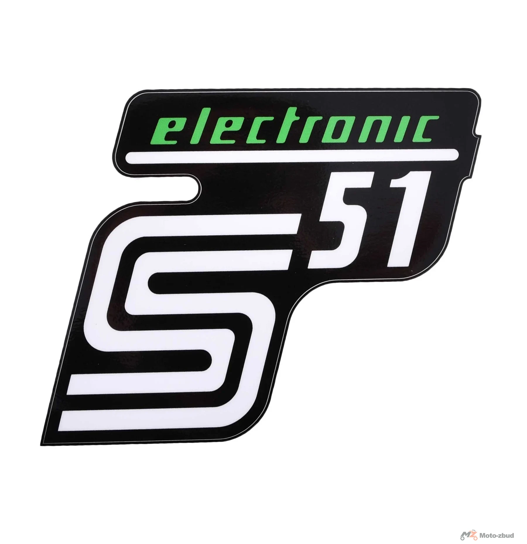 Naklejka Simson pokrywy electronic zielona premium MZA