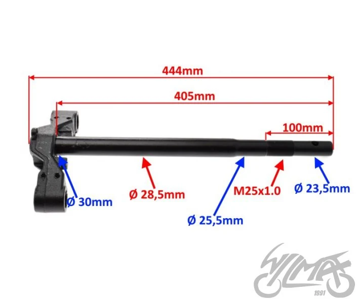 Półka widelca ze sztycą 30 mm — Kinroad XT50QT-2 Delfin — ujęcie 2
