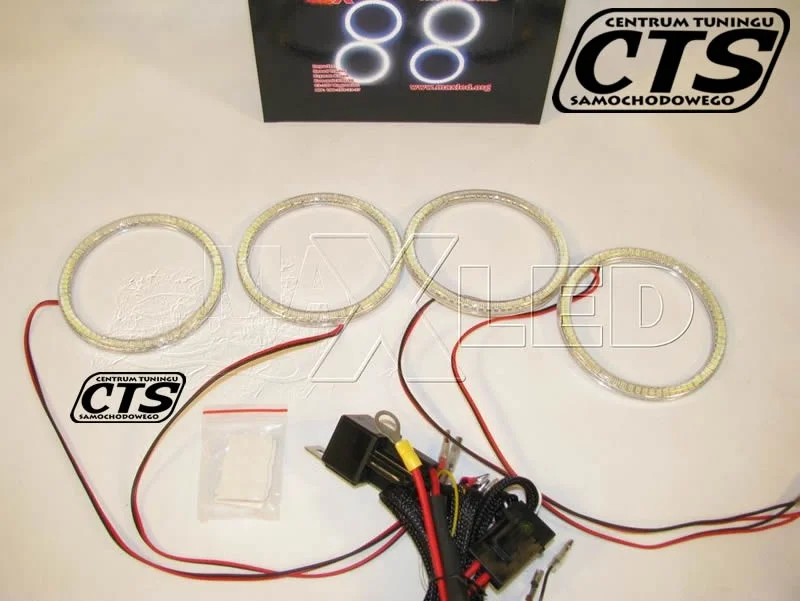Ringi SMD LED BMW E46 2D COUPE SOCZEWKOWE MaxLed 4szt. — ujęcie 3