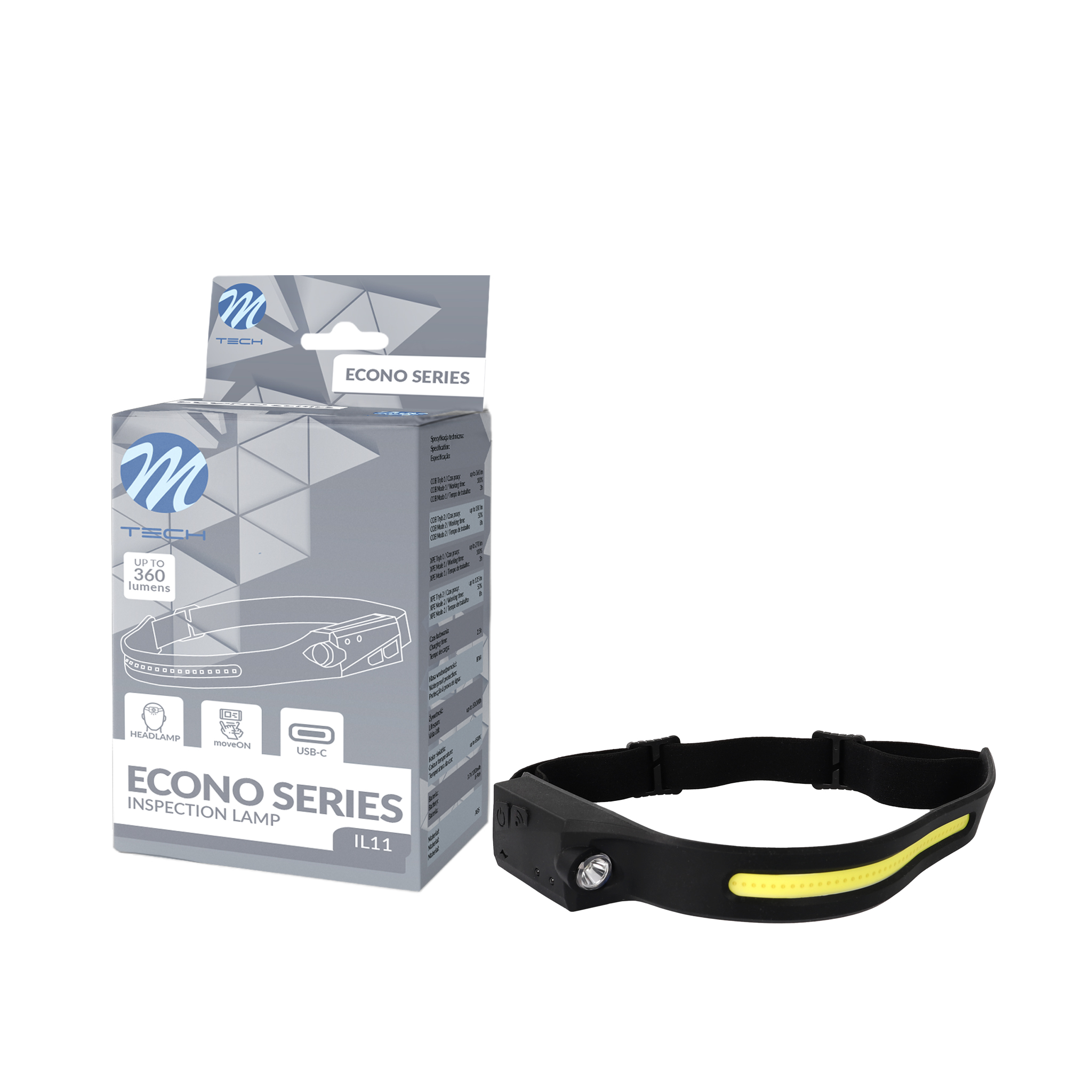 Latarka czołówka XPE LED 360LM M-Tech IL11 — ujęcie 2