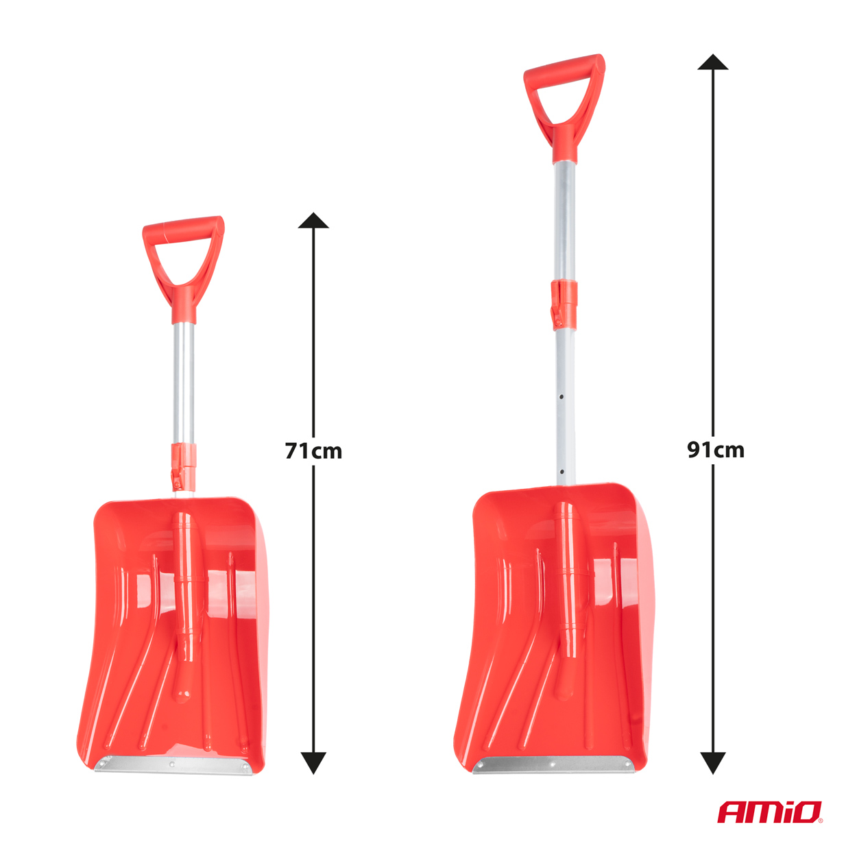 Wysuwana łopata do śniegu odśnieżania z aluminiowym ostrzem 71-91cm — ujęcie 5