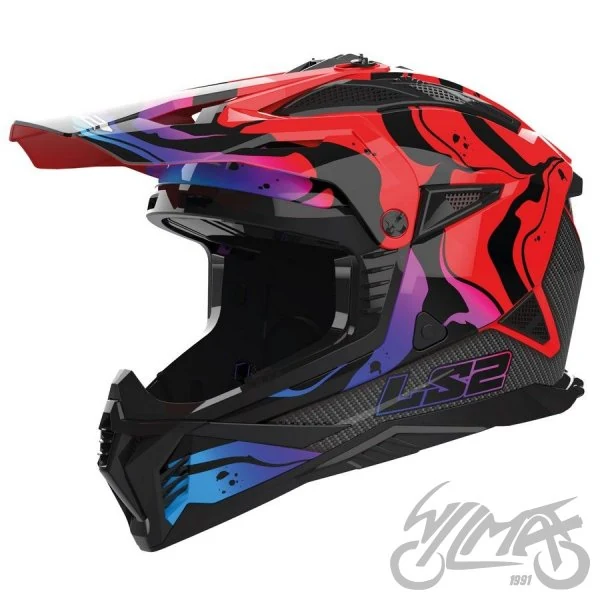 Kask LS2 MX708 Fast II Wash Gloss Red — XS — ujęcie 1