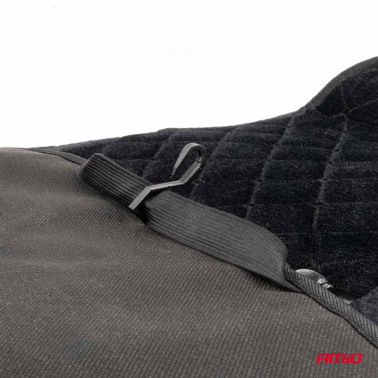 Mata na siedzenie fotel koralikowa czarna koraliki do samochodu 45x120cm CSM-16 — ujęcie 11