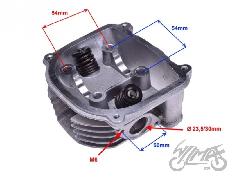 Głowica GY6 125 cc, komora 52 mm — STD00404 — ujęcie 2