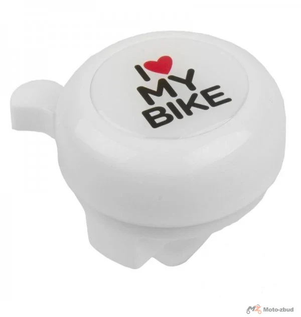 Dzwonek rowerowy biały 3D