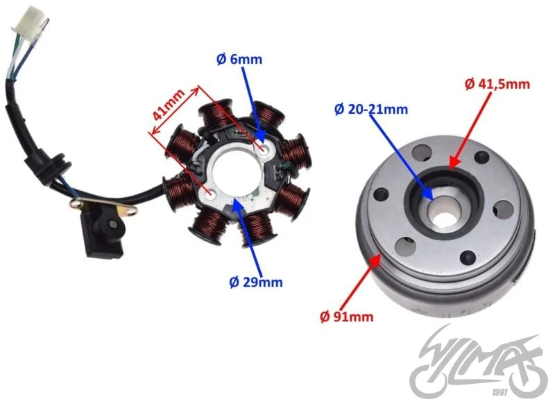 Stator zapłonu silnik LF120 — ujęcie 2