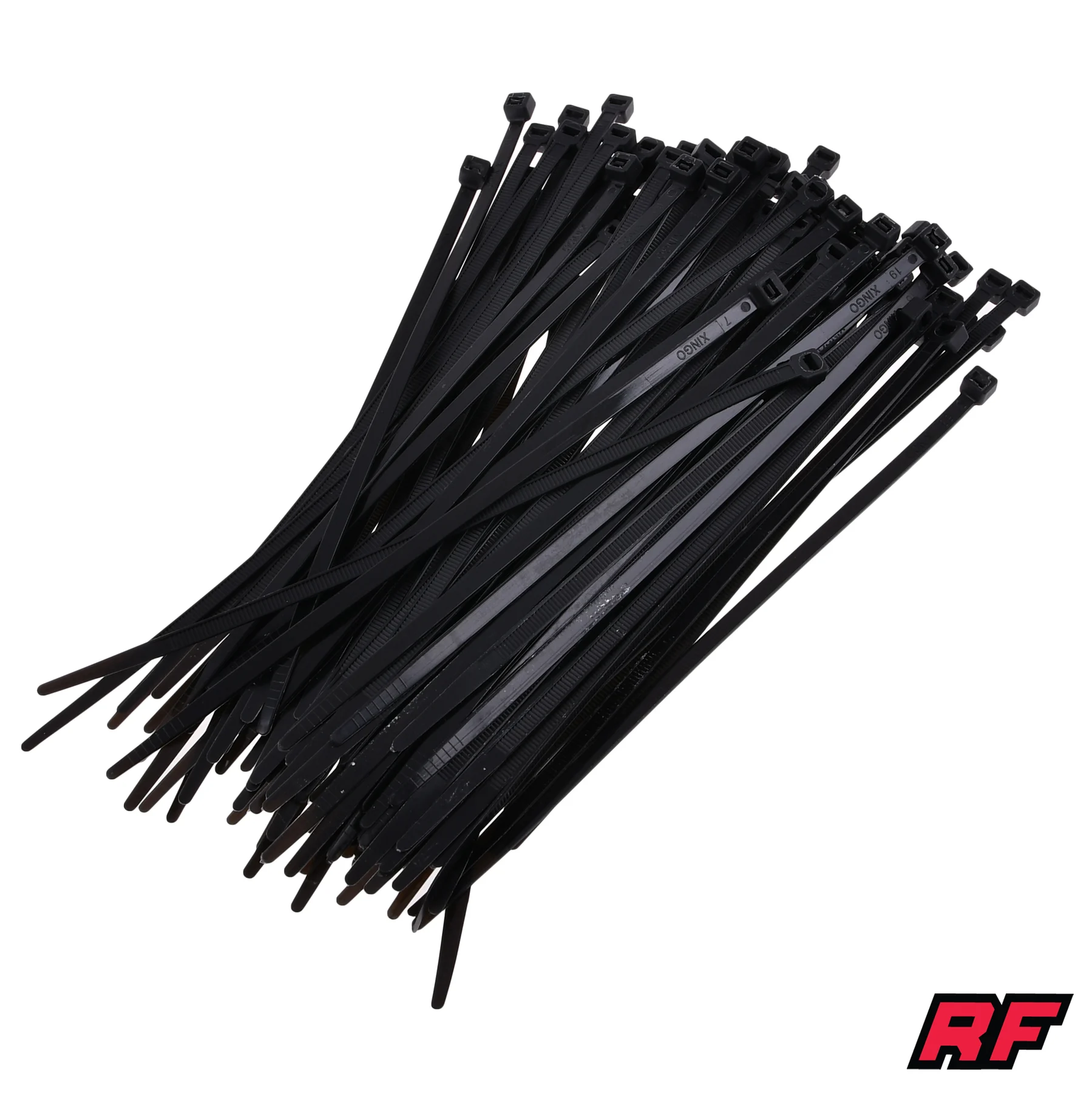 Opaska zaciskowa Racing Force nylon 4,8 × 200 mm czarna zestaw — ujęcie 1