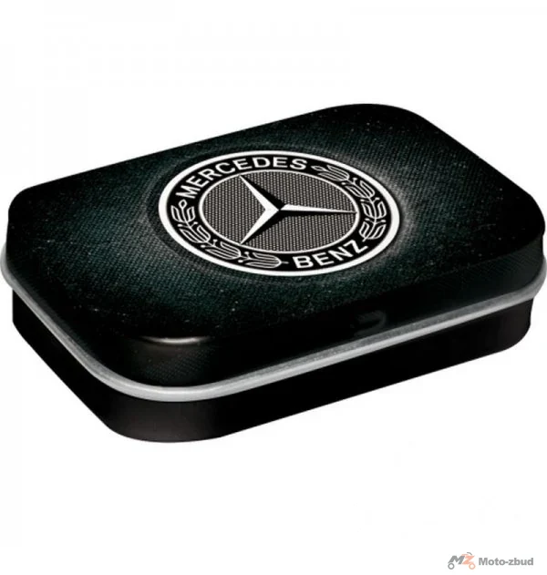 Miętówki Nostalgic-Art Mintbox — MERCEDES-BENZ CZARNE LOGO — 4 × 15 g