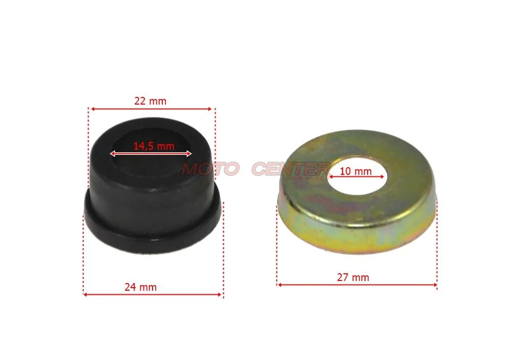 Tulejka + osłona wahacza ATV 110/125 14,5 × 22 × 14 mm — ujęcie 2