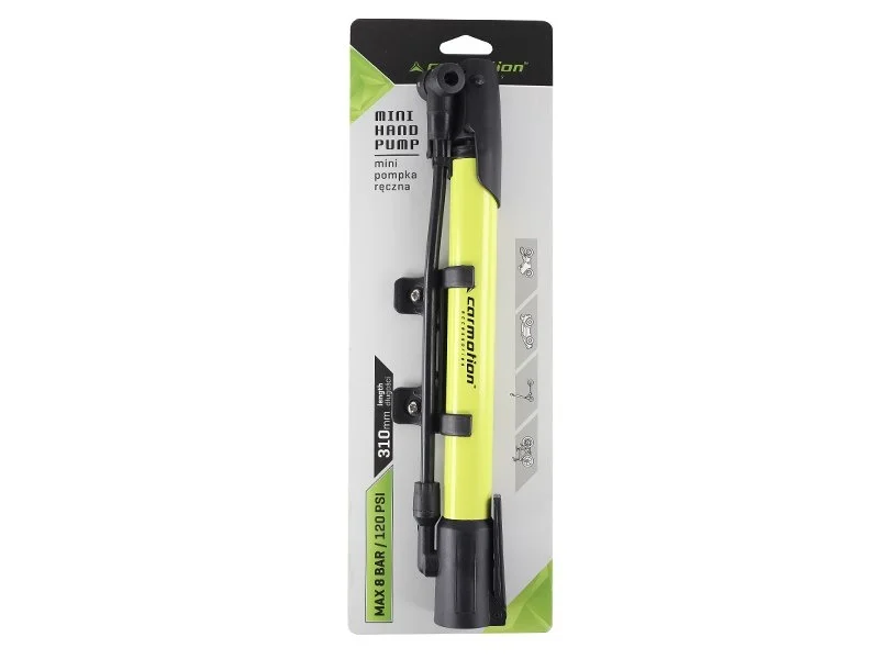 Mini pompka ręczna 310 mm z uchwytem rowerowym, max 8 BAR — ujęcie 2