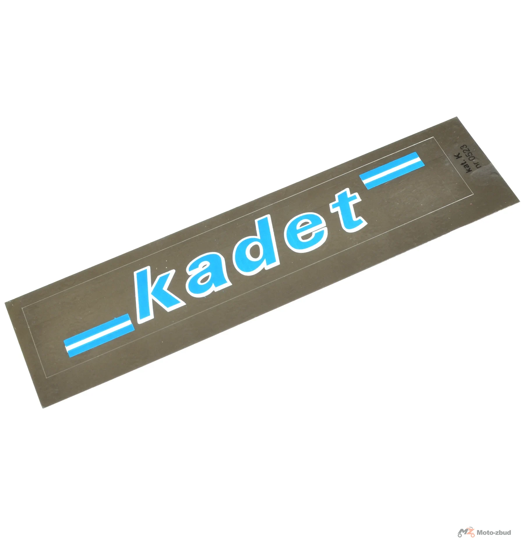 Naklejka Romet kadet chrom niebiesko biała