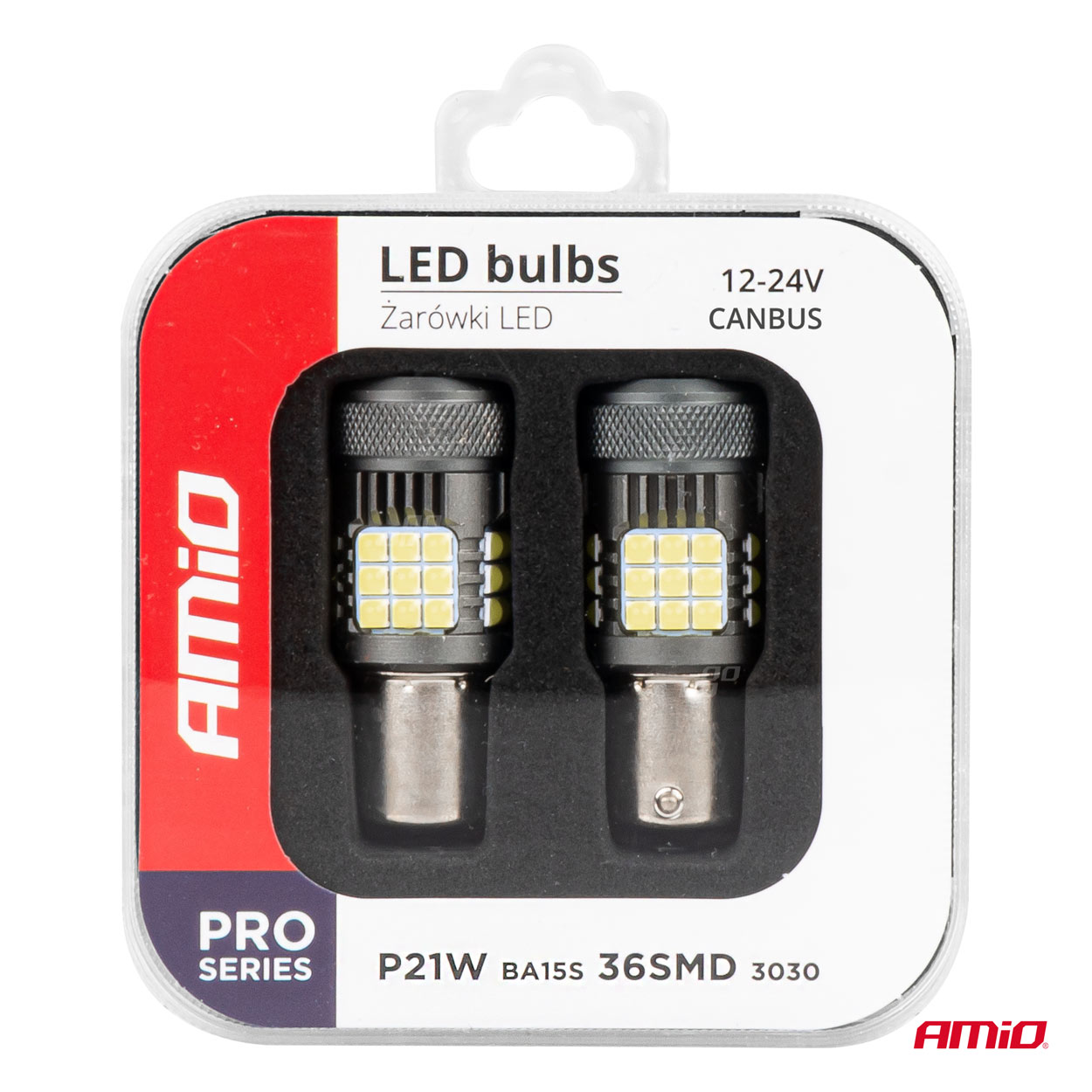 Żarówki LED CANBUS PRO series 1156 BA15S P21W R10W R5W 36x3030 SMD FAN White 12 V 24 V — ujęcie 6