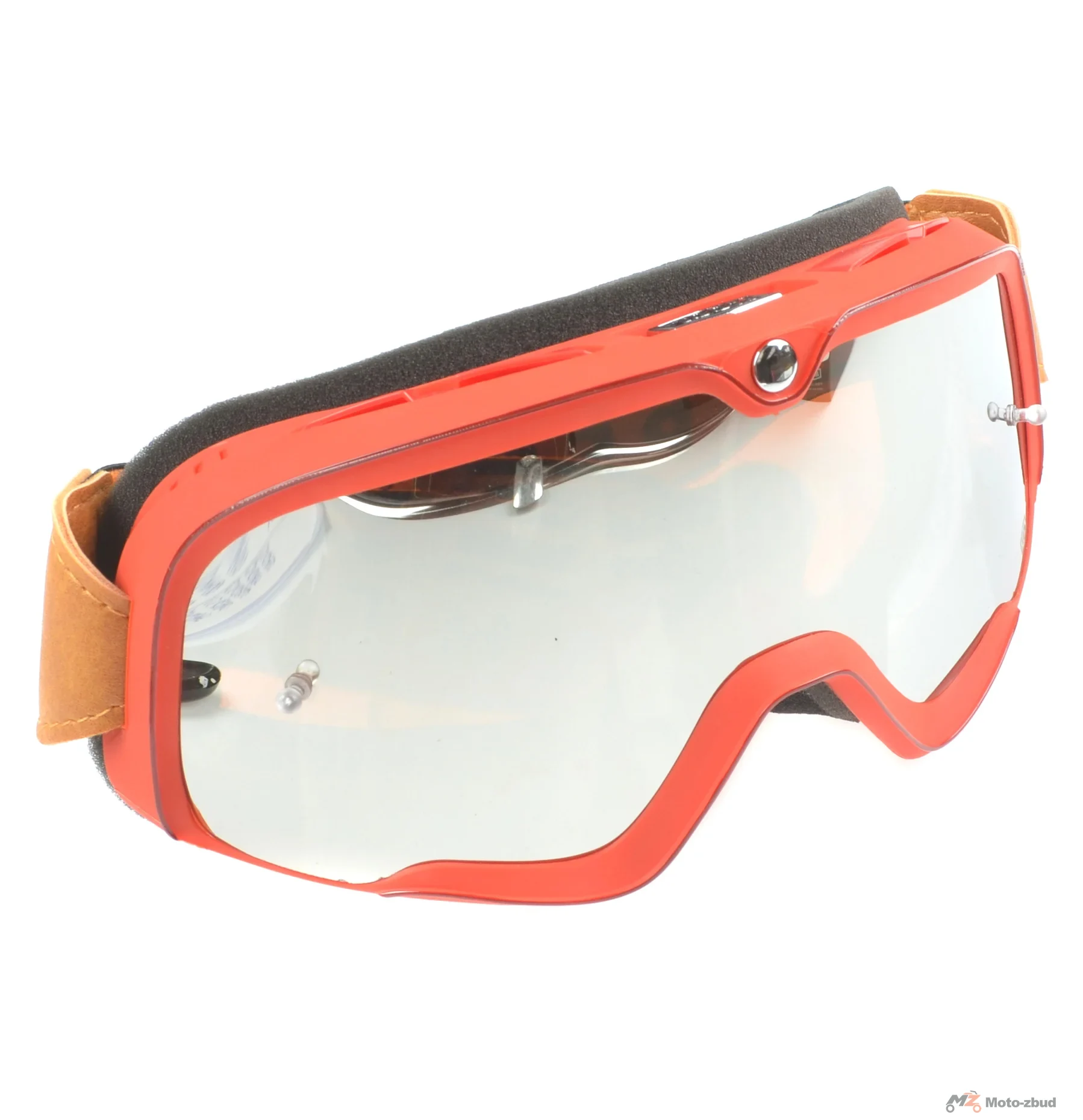 Gogle Replika czerwone chrome lens