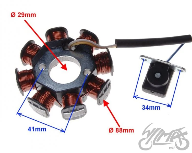 Stator 8 cewek do Inca Sprint — ujęcie 2