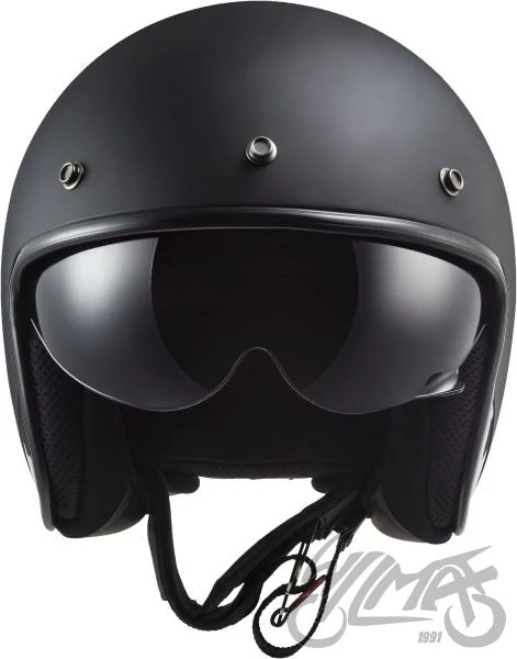 Kask LS2 OF601 Bob II Solid Matt Black — XS — ujęcie 2