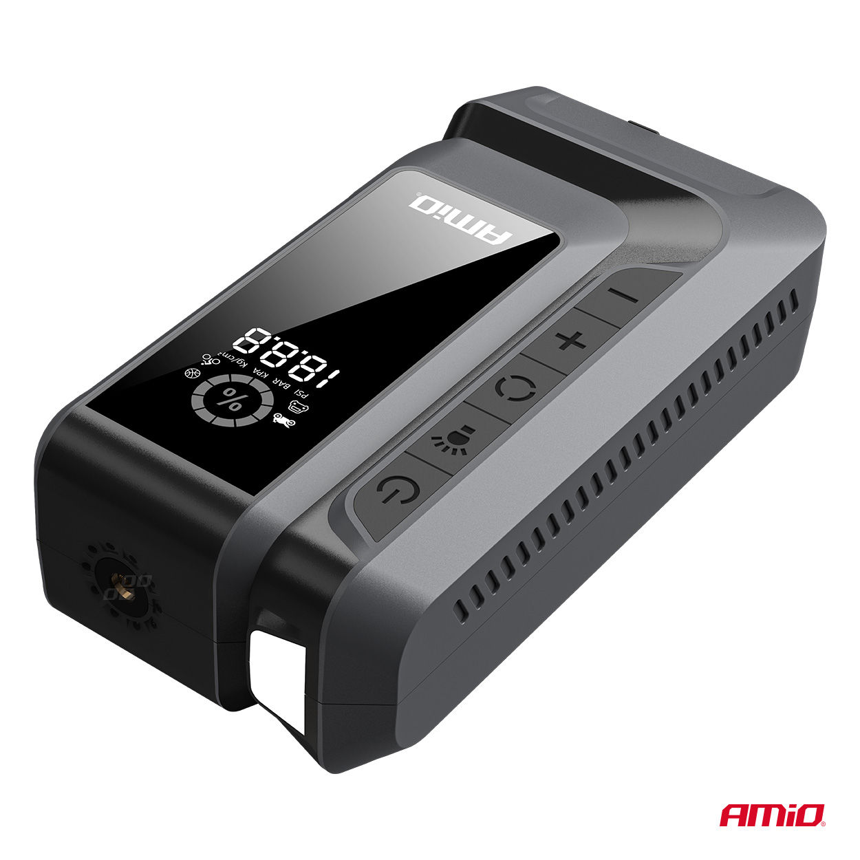 Urządzenie rozruchowe 4w1 booster powerbank kompresor latarka LED 12 V 12 Ah 1600A — ujęcie 9