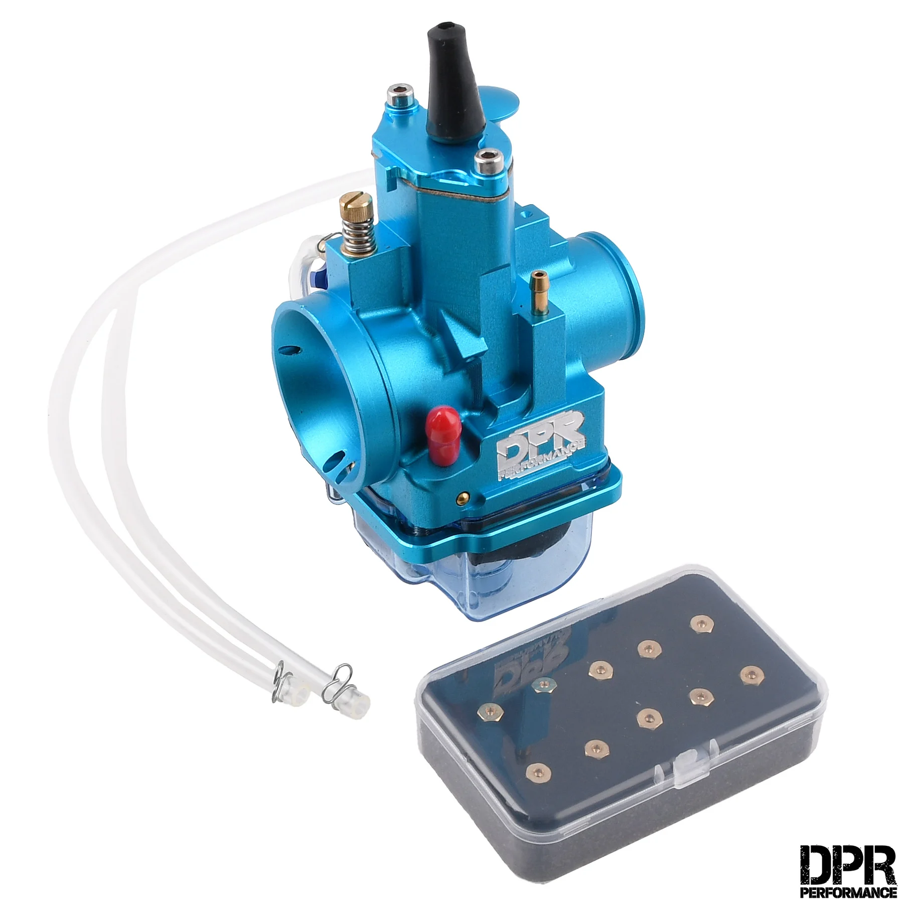 Gaźnik DPR Performance 28 mm PWK CNC niebieski + zestaw dysz do regulacji — ujęcie 1